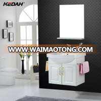 America Style Bathroom Furniture White Hindware Solid Wood Bathroom Cabinet with Mirror