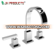 3 Hole Bathroom Basin Water Faucet with Square Parts