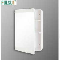 Mini Wall Mounted Plastic Bathroom Mirrored Medicine Cabinet with tooth brush holder