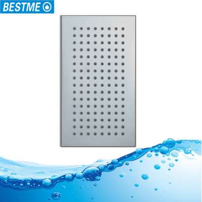 Stainless steel ultra thin skin care water saving rain shower head for bathroom