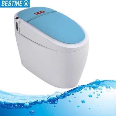 Good one piece intelligent toilet seat cover composting sanitary blue toilet