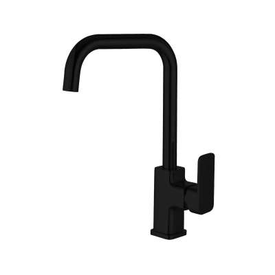 BESTME Contemporary Single Hole black kitchen faucet