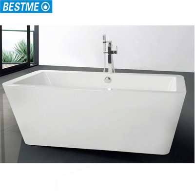 New portable vertical acrylic bath tub white bathtub for elderly