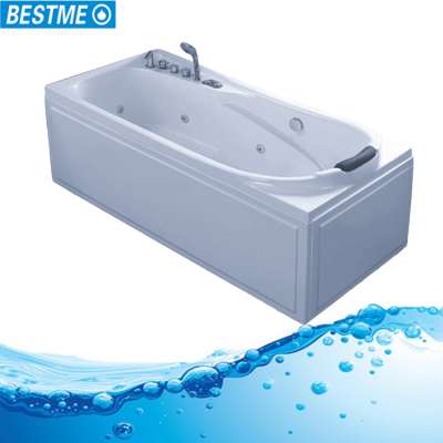 Portable 1 person bathroom whirlpool massage acrylic bathtub