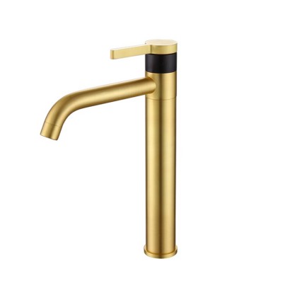 BESTME Gold finishing Brass Tap Basin high basin faucet