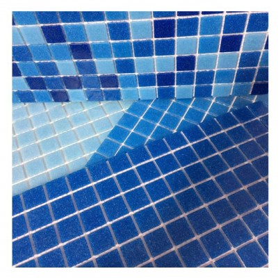 Glazed 3d Glass Mosaic Swimming Pool Mosaic Tile Green Blue Decorative Bathroom Tiles