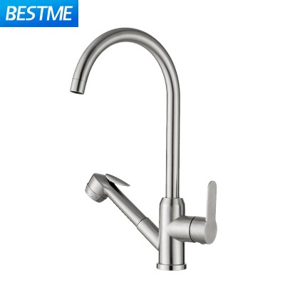 Contemporary Single Hole  pull out  kitchen faucet