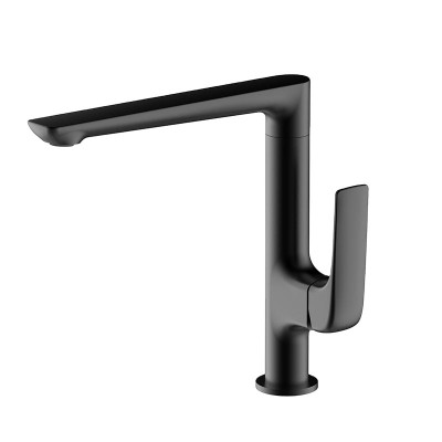 Deck Mounted brass Pull Out black  Kitchen Faucet