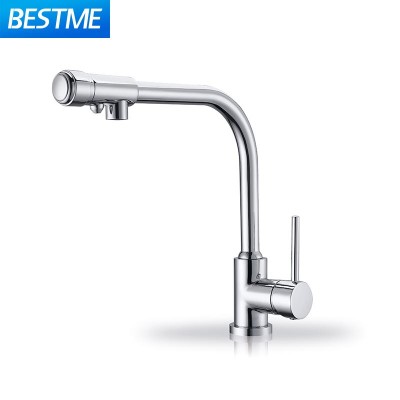 Deck Mounted Hot Cold brass  Water Mixer  Kitchen Faucet