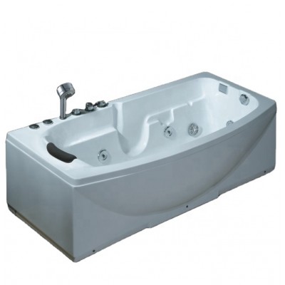 High quality good price white acrylic massage bathtub