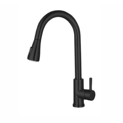 SUS 304 Stainless steel Deck Mounted Pull Out black  Kitchen Faucet