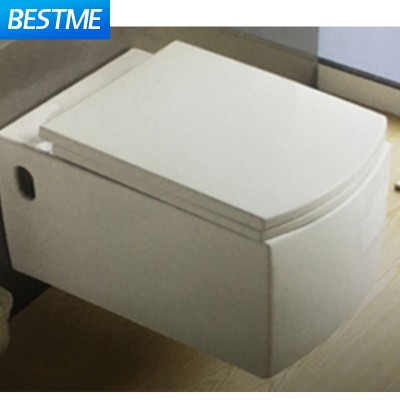 Wall hung Square type Water saving dual flush toilet for bathroom